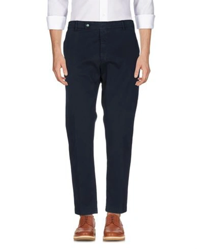 Berwich Tailored Wool Pants With Straight Leg In Blue