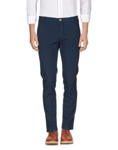 Aglini Man Pants Midnight Blue Size 30 Cotton, Elastane In Black