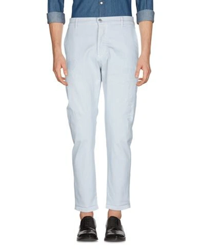 Shop Daniele Alessandrini Man Pants Light Grey Size 29 Cotton, Elastane