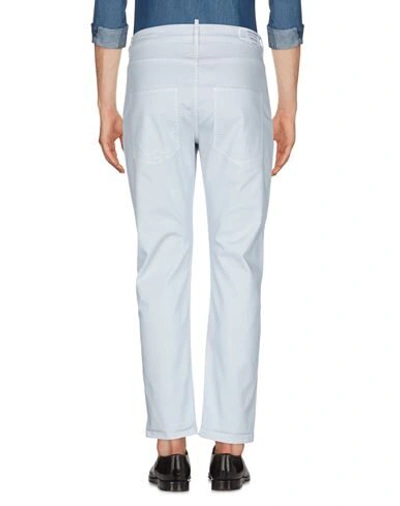 Shop Daniele Alessandrini Man Pants Light Grey Size 29 Cotton, Elastane