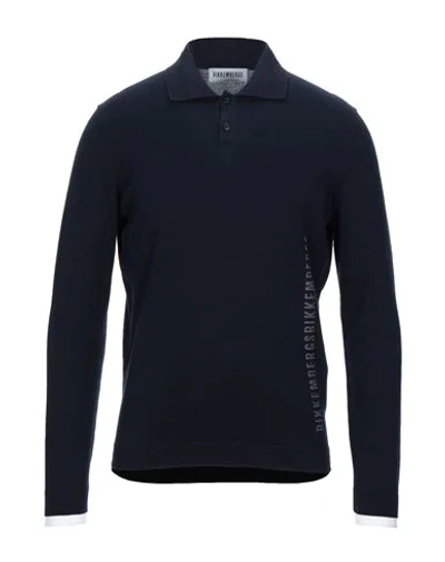 Shop Bikkembergs Sweaters In Dark Blue