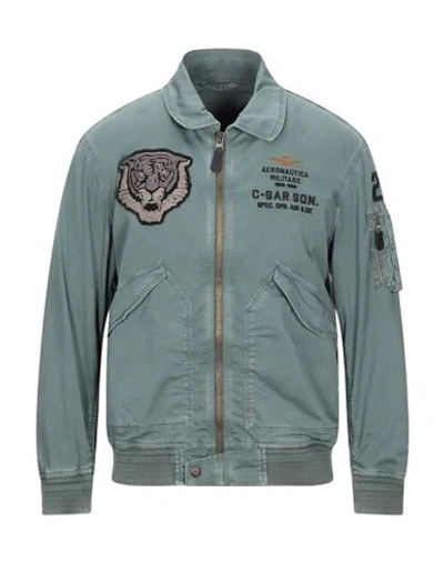 Shop Aeronautica Militare Jackets In Military Green