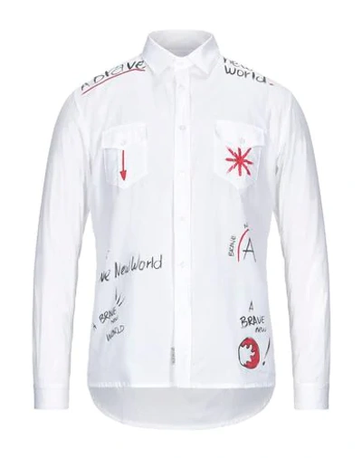 Shop Alessandro Gherardeschi Solid Color Shirt In White