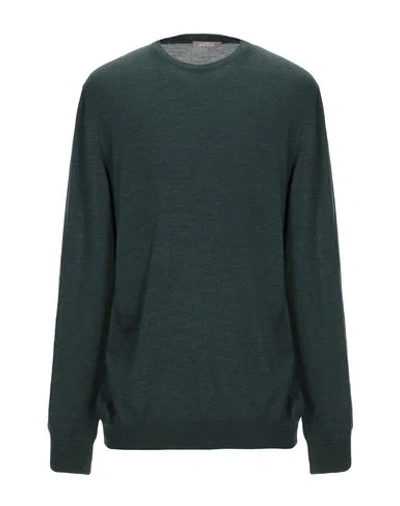 Shop Andrea Fenzi Sweater In Dark Green