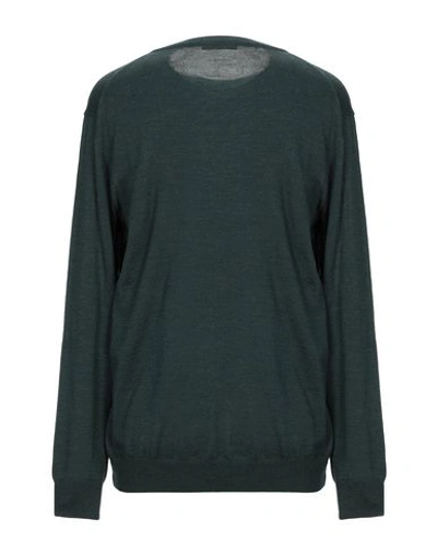 Shop Andrea Fenzi Sweater In Dark Green