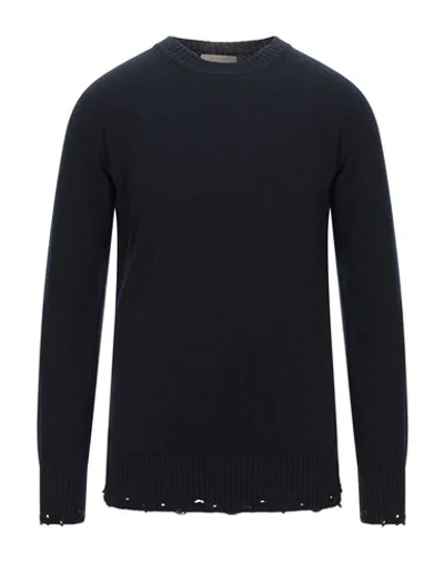 Shop Maison Flaneur Sweaters In Dark Blue