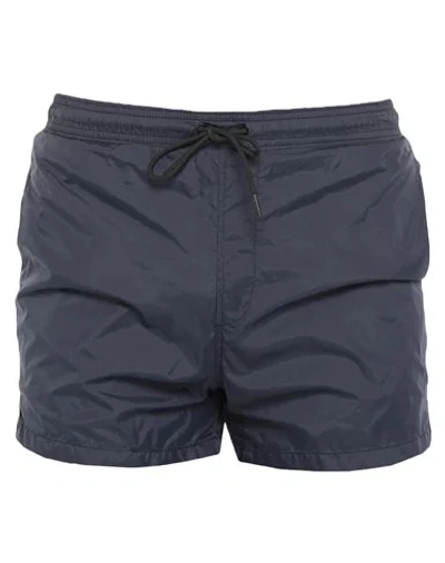 Shop 4giveness Swim Trunks In Dark Blue