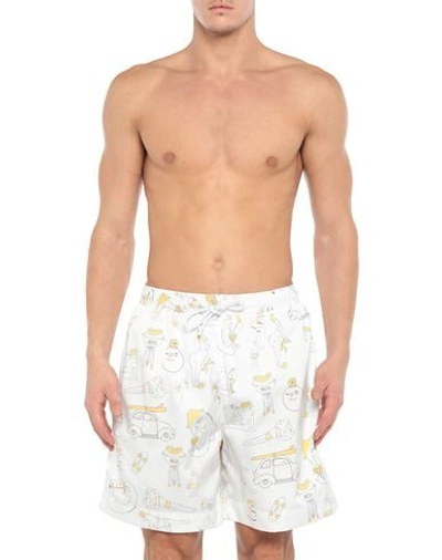 Shop Band Of Outsiders Swim Trunks In White