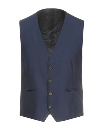 Shop Tonello Vests In Dark Blue