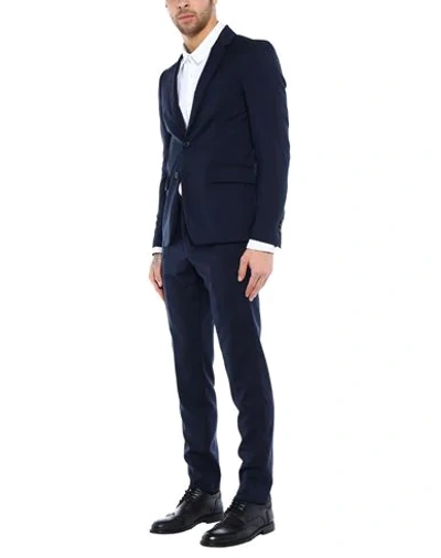 Shop Mauro Grifoni Man Suit Midnight Blue Size 44 Virgin Wool