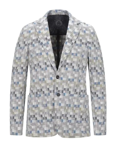 Shop T-jacket By Tonello Suit Jackets In Beige