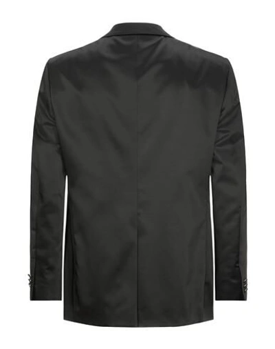 Shop Lubiam Man Blazer Black Size 40 Polyamide, Virgin Wool