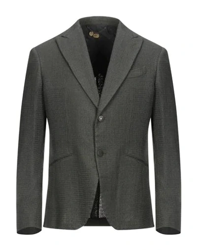 Shop Maurizio Miri Suit Jackets In Dark Green