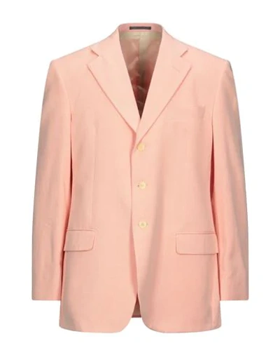Shop Lubiam Man Blazer Pink Size 40 Cotton