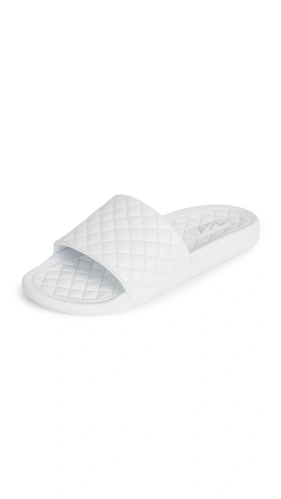 Shop Apl Athletic Propulsion Labs Lusso Slides In White