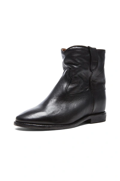 Shop Isabel Marant Cluster Leather Boots In Black
