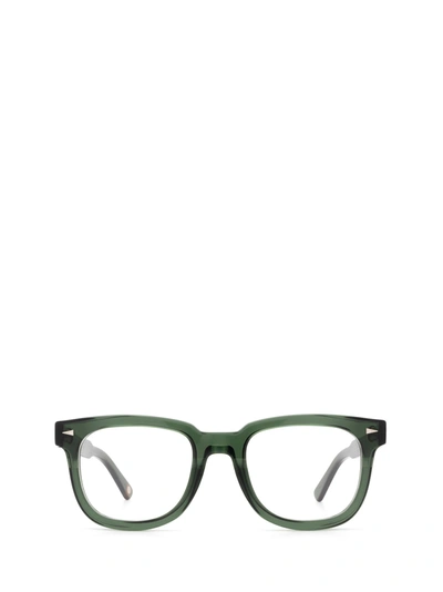 Shop Ahlem Square Du Temple Optic Dark Green Glasses