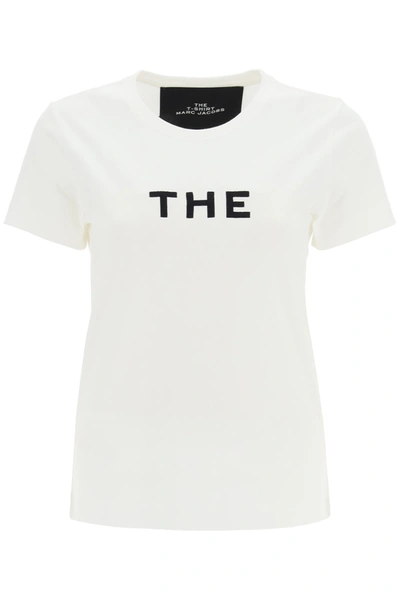 Shop Marc Jacobs The Print T-shirt In White (white)