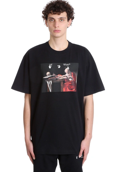 Shop Off-white Caravaggio T-shirt In Black Cotton