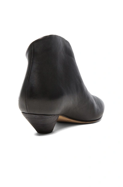 Shop Marsèll Cut Out Leather Ankle Booties In Nero