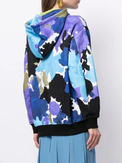 Shop Stine Goya Adrisa Floral Print Hoodie In Multicolour