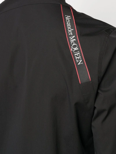 Shop Alexander Mcqueen Shoulder Brace Detail Shirt In Black