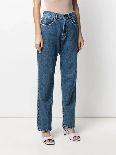 Shop 3x1 High-rise Straight Leg Jeans In Blue