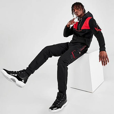 Shop Supply And Demand Men's Flex Jogger Pants In Black/red/white