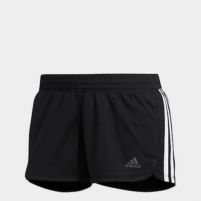 Shop Adidas Originals Adidas Women's Pacer 3-stripes Training Shorts In Black/white
