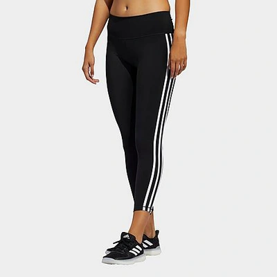 Shop Adidas Originals Adidas Women's Believe This 2.0 Cropped Training Tights In Black/white