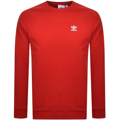 Shop Adidas Originals Essential Sweatshirt Red