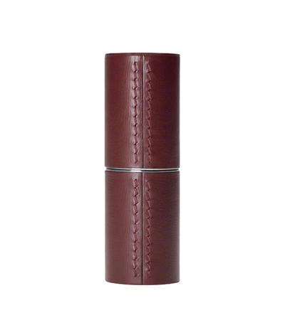 Shop La Bouche Rouge Fine Leather Case - Chocolate In Red
