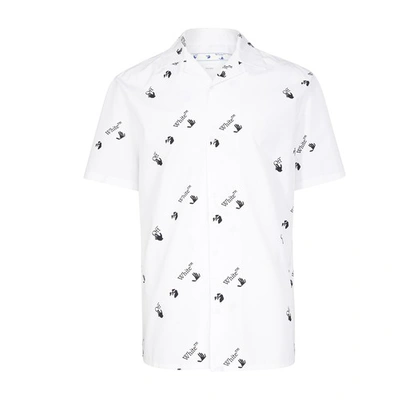 Shop Off-white Holiday Shirt In White Black