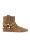 ISABEL MARANT Ralf Gaucho Calfskin Velvet Leather Boots