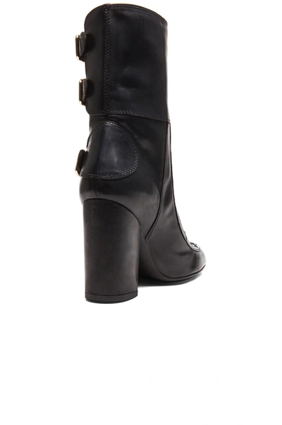 Shop Laurence Dacade Merli Calfskin Leather Boots In Black Shiny Calf