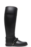 GIVENCHY Eva Rain PVC Boots with Chain Detail