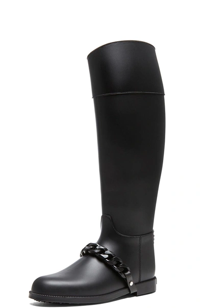 Shop Givenchy Eva Rain Pvc Boots With Chain Detail In Black