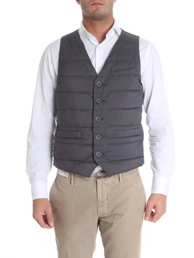 Shop Herno Quilted Grey Waistcoat