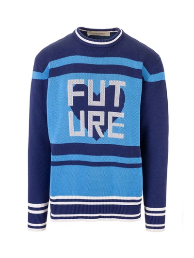 Shop Golden Goose Future Pullover In Shades Of Blue