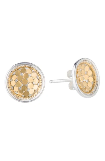 Shop Anna Beck Dish Stud Earrings In Gold/ Silver