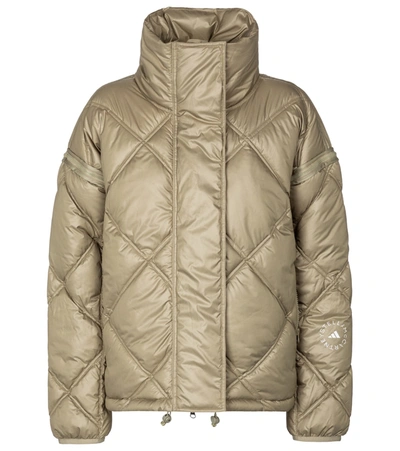 Shop Adidas By Stella Mccartney Quilted Jacket In Grey
