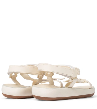 Shop Ancient Greek Sandals Poria Leather Trekking Sandals In White