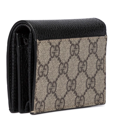 Shop Gucci Gg Leather Wallet In Black