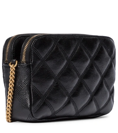 Shop Saint Laurent Becky Leather Camera Bag In Black