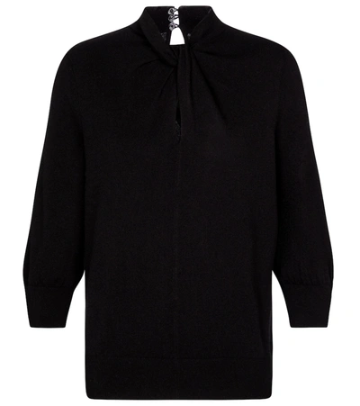 Shop Erdem Rumer Cashmere And Cotton Sweater In Black