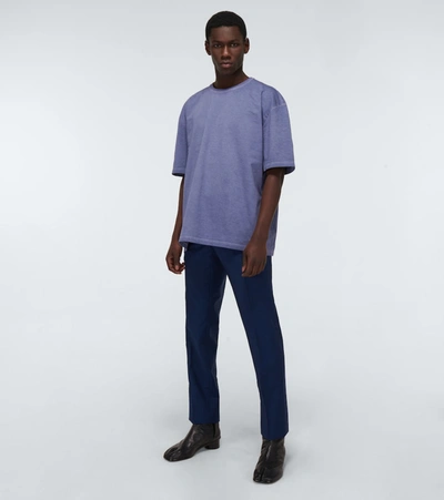 Maison Margiela Vintage Leather Tabi Boots In Black