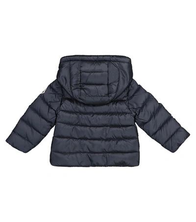 Shop Moncler Baby Atina Down Jacket In Blue