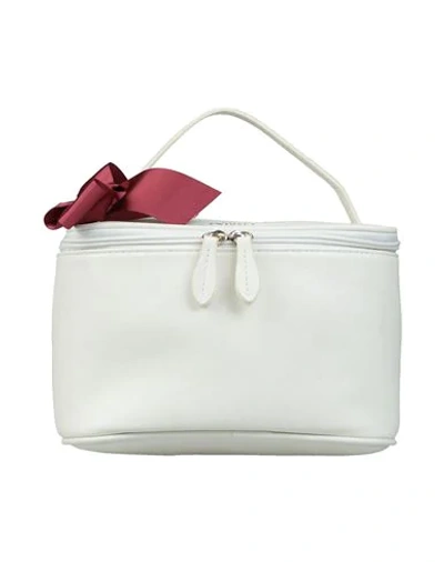 Shop Guess Beauty Cases In Ivory