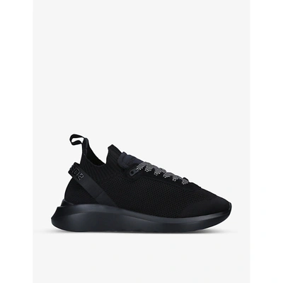 Shop Dsquared2 Speedster Knitted Mid-top Trainers In Black