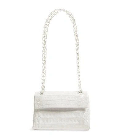 Shop Nancy Gonzalez Micro Crocodile Madison Shoulder Bag